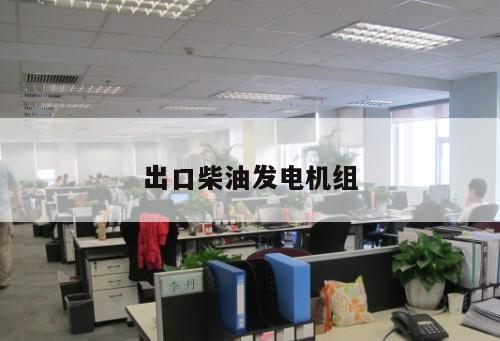 出口柴油發電機組